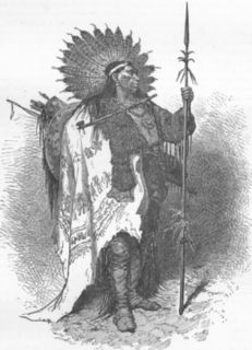 USA North American Indians Chief in Full War Dress 1880