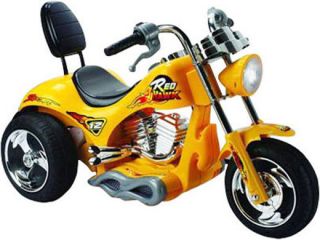 New Childrens Battery Electric Powered Yellow Motorcycle Kids Ride on