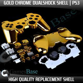  Dual Shock controller with ths high quality gold chrome shell & parts