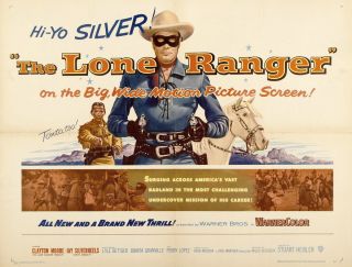 The Lone Ranger Poster Clayton Moore Half Sheet Only $6 99