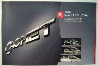  Citroen 2004 C2 C3 C4 Cachet Sales Brochure