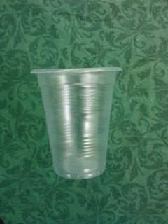200 cups CLEAR Plastic cup DISPOSABLE180cc 6 oz BONUS 1 pack hot paper