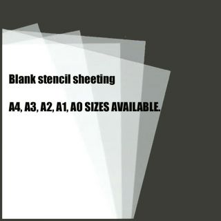 10 x A4 Thin Clear PVC Plastic Stencil Film Sheets for Cutting