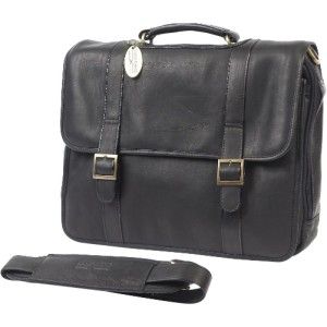 ClaireChase Porthole Premium Leather Laptop Briefcase
