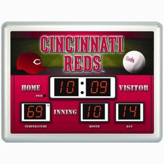 Cincinnati Reds MLB Baseball Scoreboard Digital Wall Clock w