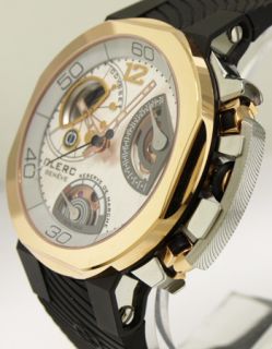 Clerc Odyssey 6 Day Power Reserve Automatic Watch Steel/18k Rose Gold