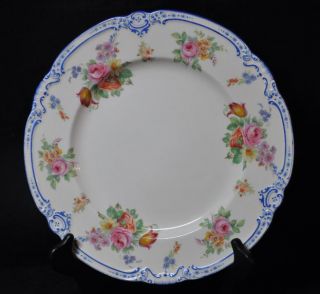 Vintage Mintons Lady Clare Claire Dinner Plate 2140 Blue Border
