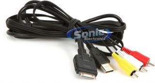 Clarion CCA 748 600 iPod Car Adapter Cable Audio Video