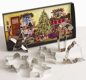 Ann Clark Cookies for Christmas Gift Set 6 Cookie Cutter Kitchen