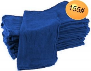  150 Industrial Shop Cleanup Rags Towels Blue