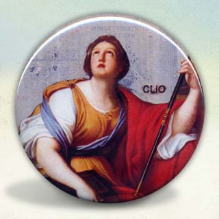 Greek Muse Clio Pocket Mirror tartx