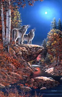 Jim Hansel s N Large Wolf Print Duet