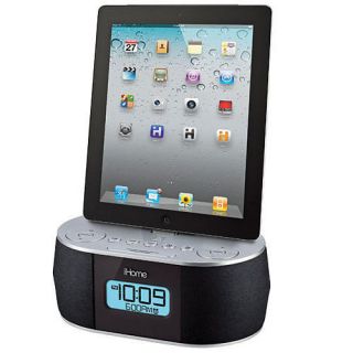 iHome Alarm Clock Radio for iPad iPhone Black