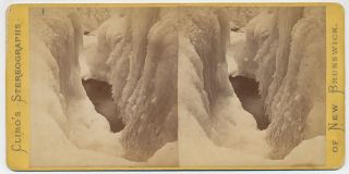 Canada SV New Brunswick Clifton Ice Climo 1870s