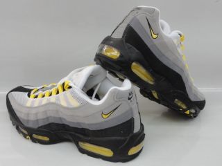 Nike Air Max 95 Grey Yellow Sneakers Mens Size 11