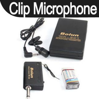 Wireless Headset Mini Mic Clip on Microphone for PC New