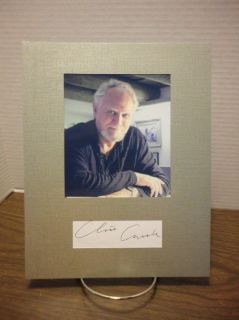 Clive Cussler Autograph Raise The Titanic Display Signed Signature COA