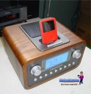 NEW Crosley Dock Clock Radio with iPod Dock AM/FM with antenna