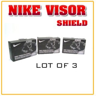  Lot x3 Nike Clear Vision Football Helmet Eye Shield Visors