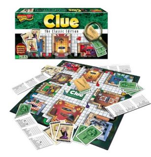 features of clue the classic edition includes classic game board and
