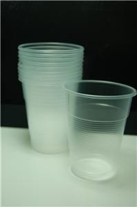 100 Pcs Disposable Clear Plastic Cups 180 ml 6 oz for Parties Spacial