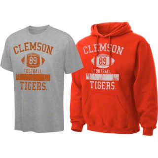 Clemson Tigers Orange Hooded Sweatshirt T Shirt Combo Pack