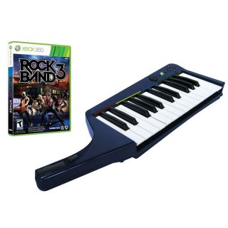 360 Rock Band 3 Game Wireless Keyboard Bundle Clavier Mad Catz