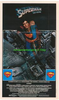 Superman Movie Poster Christopher Reeves Topps Mini