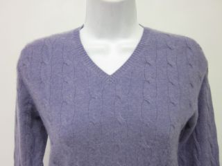 you are bidding on a christopher fischer cashmere cable knit sweater