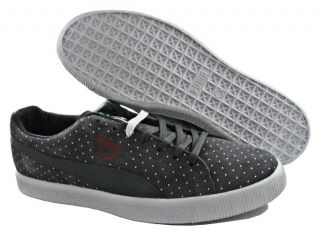 New Puma Mens Clyde x UNDFTD Micro Dot Steel Grey Casual Sneaker Shoes