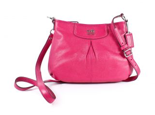 Coach Madison Leather Fashion Swingpack Fuchsia Pink Crossbody