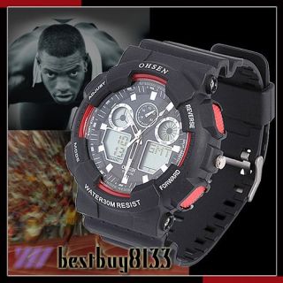 alarm clock sport men s wrist watch month date day