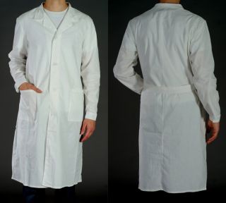  Lab Coat 100 Cotton White LABCOAT