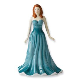 New in Box Royal Doulton Pretty Lady December Turquoise Birthstone