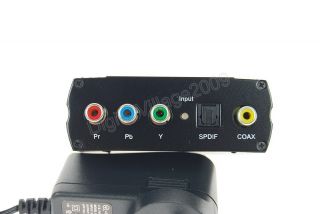 Component RGB YPbPr SPDIF Audio Coax to HDMI Converter