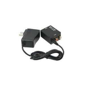  Optical Coax Coaxial Toslink to Analog RCA L/R Audio Converter Adapter