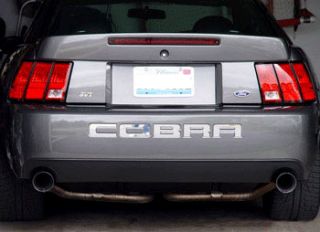 03 04 Mustang Cobra Stainless Steel Bumper Letters SVT