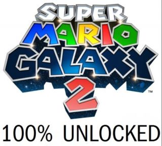 Super Mario Galaxy 2 Nintendo Wii SD Card Save Unlocked