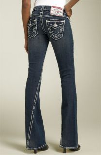 True Religion Brand Jeans Joey   Super T Flare Leg Stretch Jeans (Dark Drifter Wash)