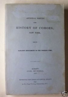 History of Cohoes New York Arthur Masten 1877 Reprint W