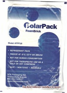  note, I use these FoamBrick Polar Packs, and the Gel Polar Packs