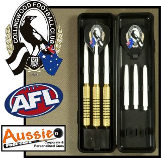 AFL Collingwood Magpies Darts Souvenir Box Set 3 UK Made
