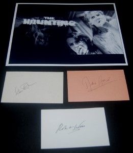  1963 THE HAUNTING AUTOGRAPH LOT ROBERT WISE CLAIRE BLOOM JULIE HARRIS