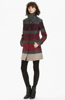 rag & bone Rochelle Stripe Wool Blend Coat