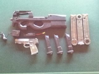 Airsoft P90 Rifle and SW40F CO2 Blowback Pistol Lot
