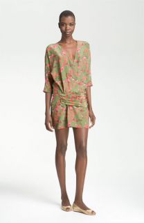Thakoon Addition Hip Detail Print Silk Dress