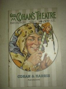 1910 GEO. M. COHANS THEATRE N.Y. PLAYBILL   WIDOW BY PROXY