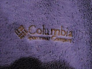 columbia womens s m blue fleece vest