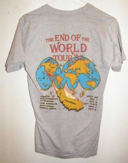  of The World Tour T Shirt Sz L Coalinga California 6 5 Quake