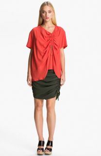 KENZO Side Ruched Crepe Top